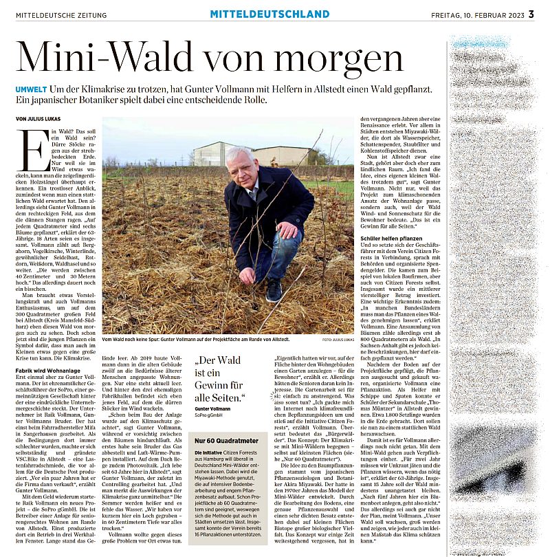 Mitteldeutsche Zeitung vom 10.02.2023